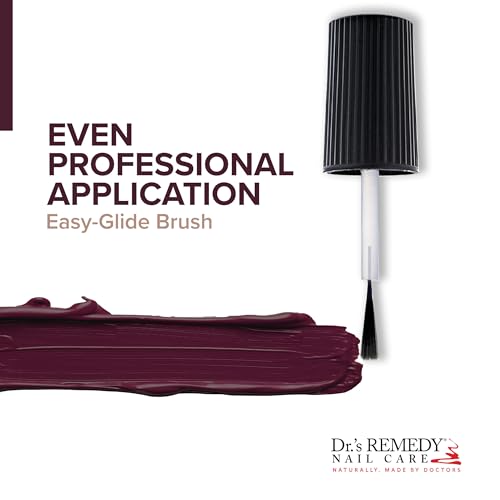 Dr¡¯s Remedy Enriched Nail Polish: Non Toxic, All Natural, and Organic - Doctor Formulated: Strengthens, Restores, Heals, and Protects '24-Free' - DESIRE Dark Brown