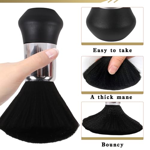 Large Neck Duster Brush Professional Barber Neck Duster Brush Soft Barber Face Cleaning Hairbrush Nylon Hair Cutting Kits Barber Accessories Cleaning Supplies