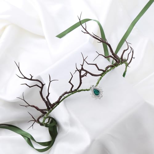 Vivivalue Floral Crown Women Flower Headband Floral Headpiece Halo Wedding Party Festival Photos
