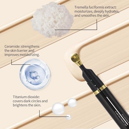 Undereye Corrector SPF 41 - Under Eye Concealer for Dark Circles, Anti-Aging Tinted Cream, Hydrating Serum With Peach Undertone