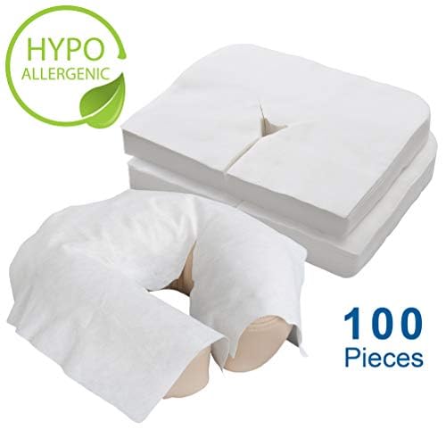 EarthLite Disposable Face Cradle Covers ? Medical-Grade, Ultra Soft, Luxurious, Non-Sticking Massage Headrest Covers for Massage Tables & Massage Chairs