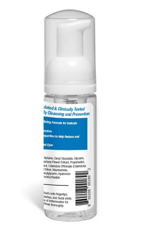 brazzoMD Stye Relief Foaming Cleanser - Soothing and Moisturizing - Help Reduce and Prevent Chalazion - 1.69 fl oz (50mL)
