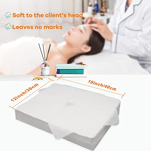 Disposable Face Cradle Covers?Medical-Grade, SPA Face Rest Covers Headrest Covers for Massage Tables Massage Chairs 16x 12inches/ 40 x 30 cm (300pc large face cover)
