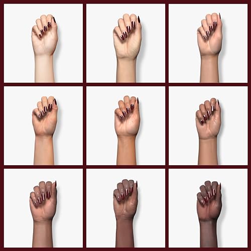 essie expressie Quick-Dry Vegan Nail Polish, Not So Low-Key, Blackened Burgundy, 0.33 Ounce
