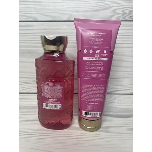 Bath & Body Works Covered In Roses Ultimate Hydration Body Cream and Body Gel Wash 2 Piece Set
