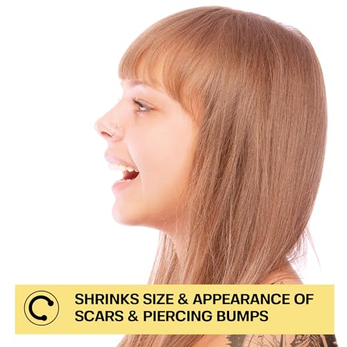 BASE LABORATORIES Piercing Bump Solution & Keloid Bump Removal | Soothing Piercing Aftercare for Piercing Bumps & Keloid Scar Removal | Ear & Nose Keloid Bumps Piercing Aftercare Solution Oil | 0.5 oz