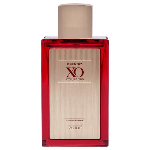 Orientica XO Xclusif Oud Rouge Extrait de Parfum ? Woody, Floral, Amber, Saffron, Praline, Jasmine, Orange, Oak Moss, Seaweed - Arabic Perfume for Men & Women ? 2.0oz / 60ml