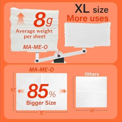 Extra Large Dry Facial Towels for Sensitive Skin,Fragrance-Free and Ultra Soft,Disposable Makeup Remover Cloths?,160 Count£¨4 Packs)