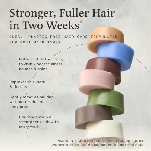 The Earthling Co. Conditioner Bar - Promote Hair Growth, Strengthen & Moisturize All Hair Types - Paraben & Sulfate Free formula with Natural Ingredients for Dry Hair (Vanilla Coconut, 1.8 oz)