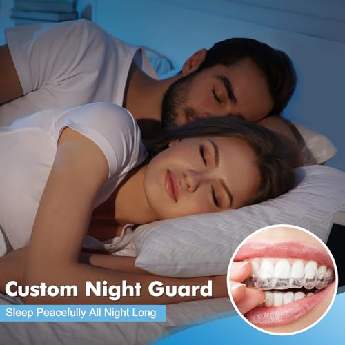 Custom Clear Mouth Guard for Nighttime Teeth Grinding & Clenching ? Comfortable Night Guard for Adults & Teens, BPA-Free Bite Guard for Sleep