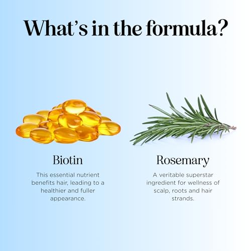 Rosemary and Biotin Shampoo for Thinning Hair - Vegan Volumizing Shampoo for Fine Hair with B Vitamins Argan Oil & Tea Tree Essential Oil - Paraben Silicone and Sulfate Free Vegan Formula (8 Fl Oz)