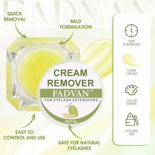 Lash Remover for Eyelash Extensions 5g Lash Extension Remover Fresh Lash Glue Remover Fast Dissolution Lash Extension Remover for Sensitive Eyes Cluster Lash Glue Remover XJG01
