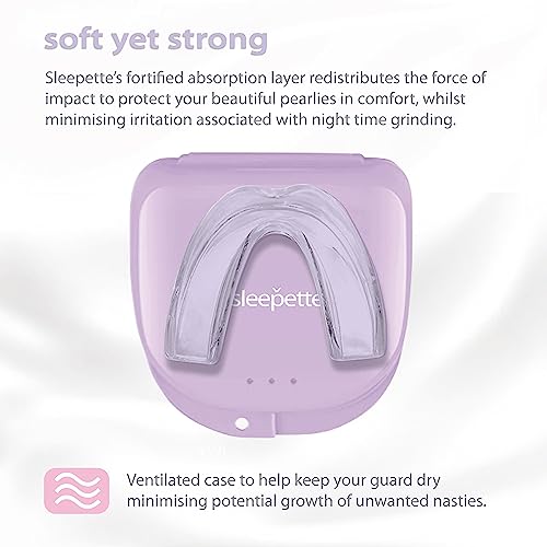 Night Guard for Women, TMJ Mouth Guard for Grinding Teeth at Night Jaw Clenching & Bruxism - Moldable Dental Night Guard for Teeth Grinding Mouth Guard for Sleep, 4 x Nightguard 2 x Sizes