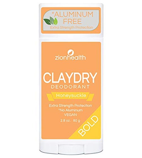 2 Pack ClayDry Deodorant Bold Zion Health (Honeysuckle)