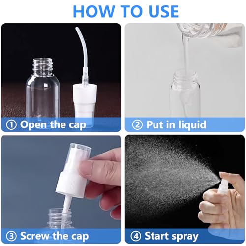 6 Pack 0.17 Oz (5ml) Mini Perfume Travel Refillable Bottles, Fine Mist Refillable Mini Perfume Atomizer, Empty Pump Container for Traveling and Outgoing