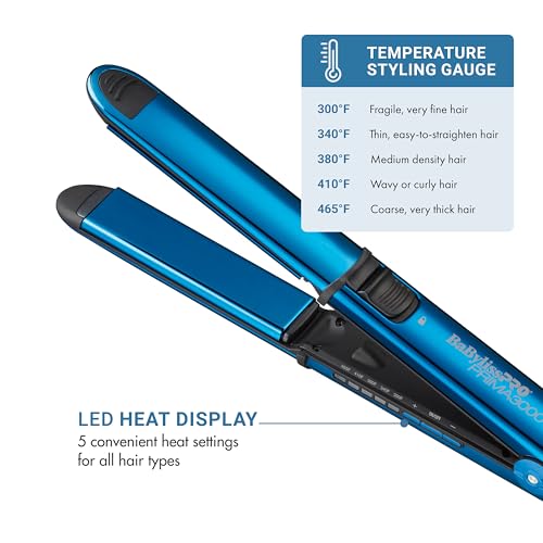 Nano Titanium Prima Ionic Hair Straightener ? Professional Flat Iron & Curling Iron in One for Stylists, Pro Styling Hair Tool