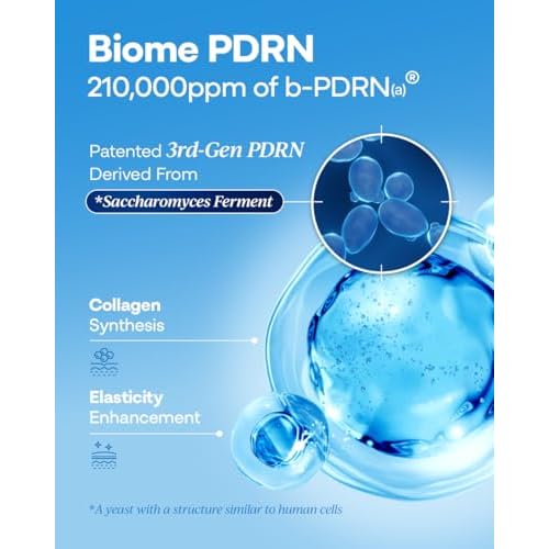 PDRN 500 Ampoule ? Firming & Hydrating Serum with PDRN, Peptides, Collagen & Hyaluronic Acid | Korean Skincare for Sensitive Skin | Fragrance-Free | 1.01 fl oz