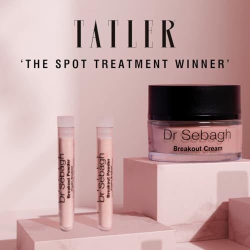 Dr Sebagh Complete Breakout Solution for Oily Skin - 1 x Balancing Cream (1.7 fl oz.) & 5 x Spot Treatment Powders (0.07 oz.) | Award-Winning | Rapid & Effective Results for Blemish-Prone or Oily Skin