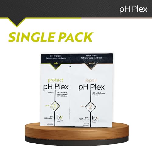 LIW pH Plex Steps 1&2 Protect & Repair Hair Care Treatment - Use with Home Hair Color & Bleach Products - Salon Quality Professional Results at Home - 1 Sachet of Steps 1 & 2
