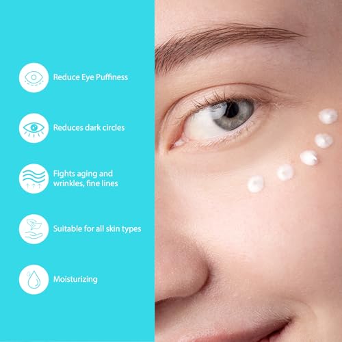 Retinol Eye Cream - Eye Serum for Dark Circles & Puffiness Anti-Aging - Under Eye Cream with Hyaluronic Acid & Caffeine to Reduce Wrinkles & Repair the Eye Area (15ml)