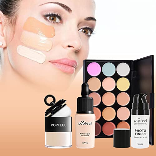 FantasyDay Women Makeup Gift Set Full Makeup Kit Include 120 Color Eyeshadow Palette, 3 Lipstick,15 Color Cream Concealer, 1 Concealer stick,1 Eyebrow pencil,1 Eyeliner,1 Mascara,5 Lipgloss,15 Brush