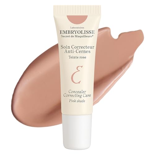 Embryolisse Concealer Correcting Skincare, Covers Dark Circles & Puffiness, Hydrating Under Eye Makeup with Age-Defying Vitamin B3 & E, 0.27 fl oz