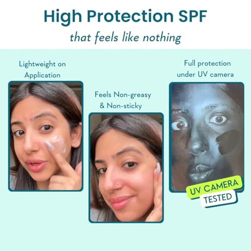 WishCare 5% Niacinamide Oil Balance Fluid Sunscreen SPF 50 PA++++ - Lightweight Matte Sunscreen SPF 50 for Oily Skin & No White Cast 50g