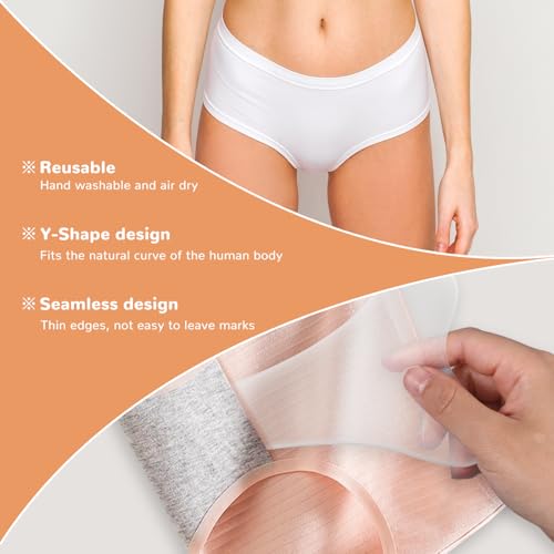 4Pcs Y Shape Concealer for Women Reusable Invisible Self-adhesive Silicone Pad Insert for Bikini Swimsuit Yoga Pants