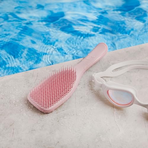 Tangle Teezer Ultimate Detangler Brush for Wet & Dry Hair, Eliminates Knots & Reduces Breakage for All Hair Types, Millennial Pink