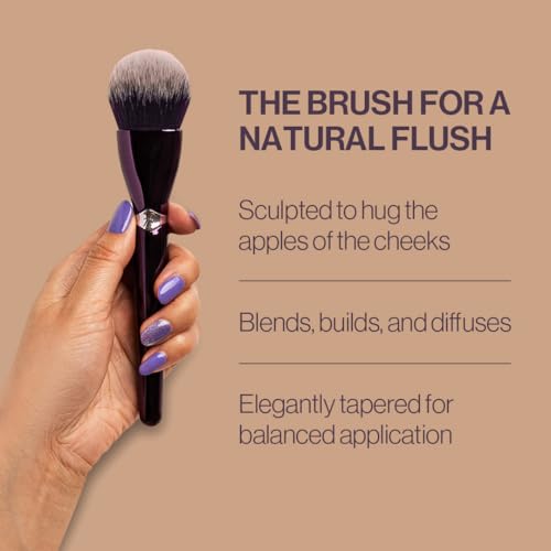 Anisa Beauty Multi-Powder Blush Brush for Flawless Powder Application - Soft Vegan Fibers - Ideal for all powder blush formulas - Cruelty-Free Makeup Tool