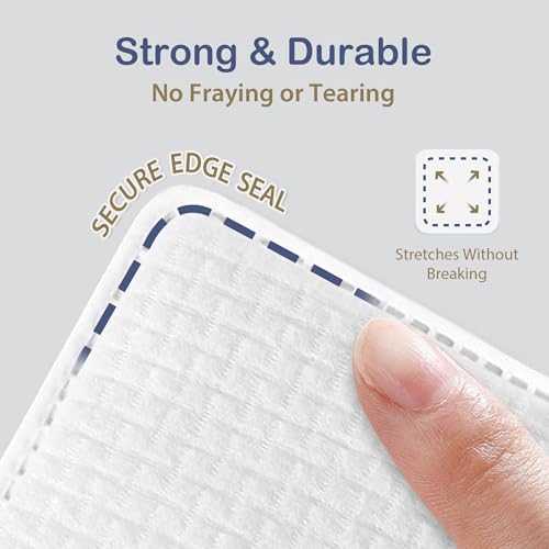 Ourmed Life Large Cotton Pads for Makeup Removal, Soft & Lint-Free Face Pads with Pressed Seam Design, Durable Makeup Remover Pads for Facial Cleansing on All Skin Types, 3x3 Inch, 60 Count