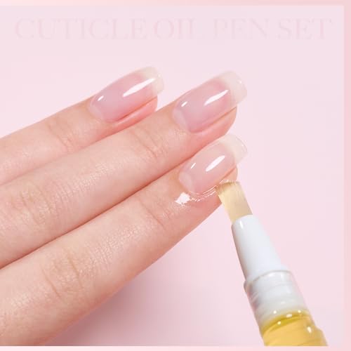 GAOY Cuticle Oil Pen Set, 6Pcs Vitamin E Oil for Nail Growth and Strengthener, Repair and Rejuvenate Nail Care Kit, Health and Beauty Manicure Essentials for Women