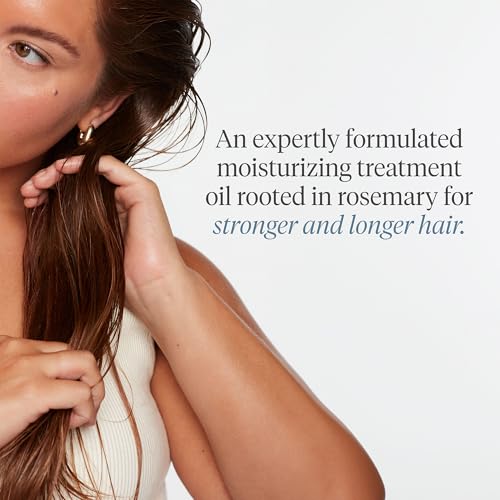 Briogeo Scalp Revival Rosemary Pre-Wash Oil, Hair and Scalp, Dry Scalp Treatment for Stronger and Longer Hair, Soothe Dry Scalp, Lipids and Vitamins, Deep Moisture, Vegan, Cruelty-Free