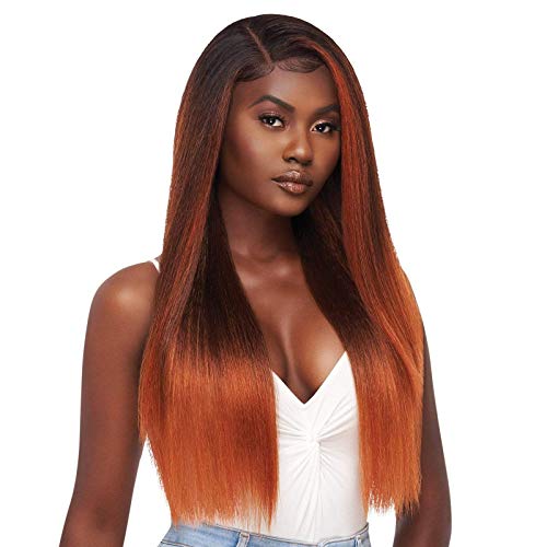 Outre Perfect Hair Line Synthetic 13x6 Faux Scalp Lace Front Wig - KATYA (1B Off Black)