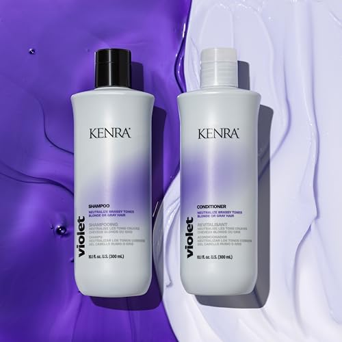 Violet Conditioner | Eliminates Brassy Tones | Purple Pigment + Deposit | Neutralizes Yellow | Moisturizes Processed Hair | Enhances Vibrancy of Blonde or Gray Hair | Color Safe
