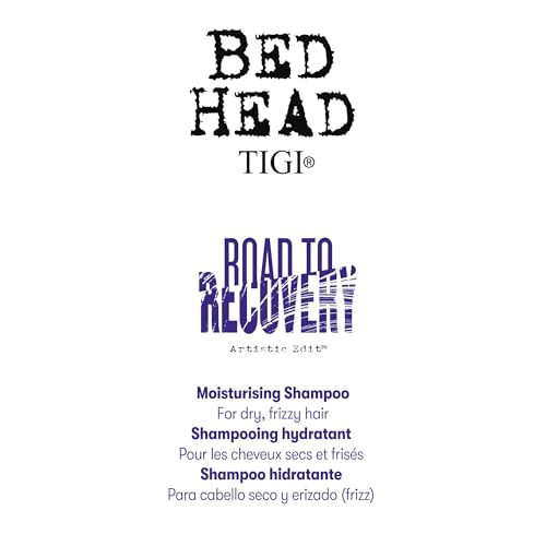 TIGI Bed Head Artistic Edit Moisturizing Shampoo For Damaged Hair Road to Recovery With Keratin and Coconut Oil, 32.79 fl oz, Case of 6
