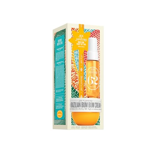 Sol de Janeiro Party of Two Beauty Gift Set | Travel Size Body Cream & Perfume Mist Minis | Limited Edition Holiday Set | $36 Value