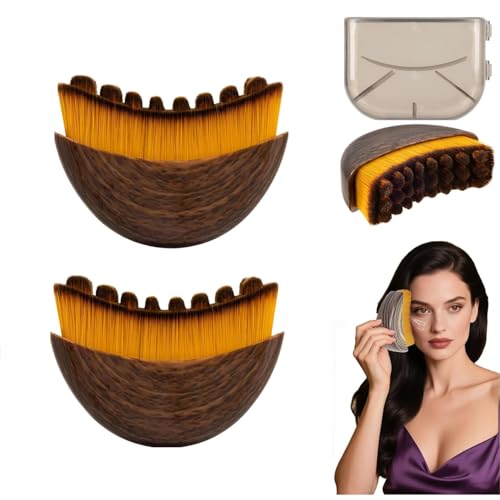 Dry Brushing Face Brush, Lymphatic Contour Face Brush, Chin & Jawline Sculpting, Lymphatic Drainage Massager for Face, Ergonomically Designed to Fit The Skin Precisely (2PCS)