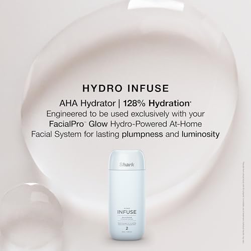 Shark FacialPro Glow at-Home Hydro-Powered Facial System with DePuffi Hot & Cold Therapy ? Professional Spa Skincare Device for Pore Cleansing, Hydration, & Radiant Glow, Blue, FH320