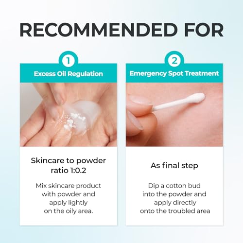numbuzin No.1 Powder | Pantothenic B5 Active Drying Powder | Spot Treatment Acne, Pantothenic Acid, Niacinamide, Madecassoside | Excess Oil Control, Flattens Cystic Acne, Breakouts | 0.24 oz.