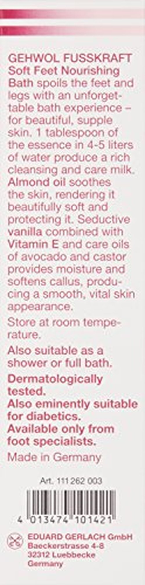 GEHWOL Soft Feet Nourishing Bath, 7.0 oz