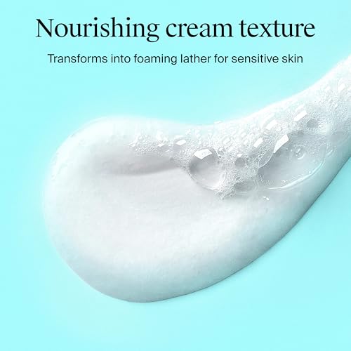 Neutrogena Ultra Gentle Cream to Foaming Face Wash for Sensitive Skin, Fragrance-Free Gentle Facial Cleanser, Hypoallergenic Skin Care, Non-Comedogenic Makeup Remover, 12 fl oz