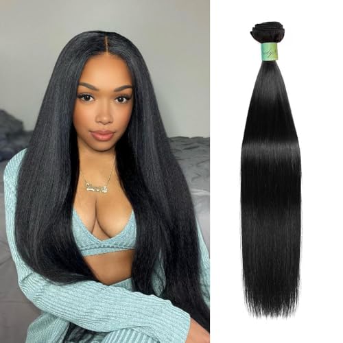 Human Hair Bundles Straight 1 Bundle 26 Inch Brazilian Virgin Straight Human Hair Bundles For Black Woman