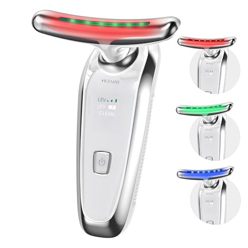 Red Light Therapy for Face and Neck, Facial & Neck Massager Tool, Face Lift, Reduce Fine Lines & Double Chin, Neck Tightening, True Beauty Glow Facial Massager - at Home Skin Care Sculpting Tool