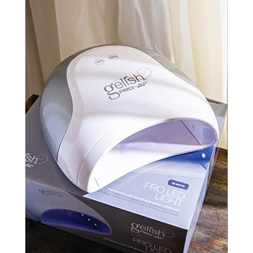 Gelish Pro LED Light ? Professional Gel Nail Lamp, Fast Drying Nail Dryer, Compact & Portable UV/LED Light for Home & Salon Use, Pedicure-Friendly