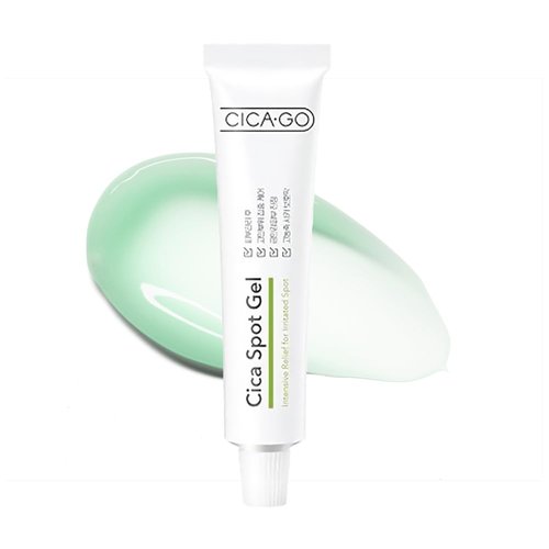 CICAGO Cica Spot Gel, Soothing Gel for Sensitive & Irritated Skin, Fast-Acting Relief, Blemish & Pimple Spot Treatment for Face, Centella Asiatica, Madecassoside, Korean Skin Care (0.88 oz, 25g)