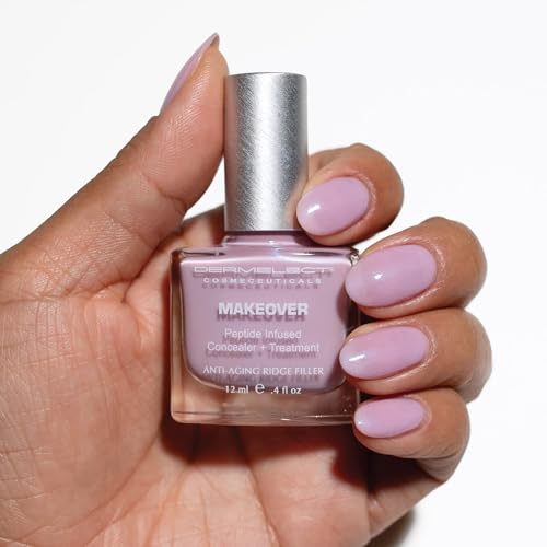 Dermelect Makeover Ridge Filler - Award-Winning Nail Treatment, Strengthens, Moisturizes, Conceals Imperfections, Keratin & Peptide Enriched, For Healthy, Smooth Nails