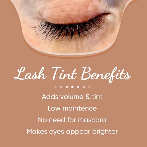 Lash Color Kit, Instant Eyelash, Black Brow Color with Natural Effects, Safe & Easy to Use, 8ml