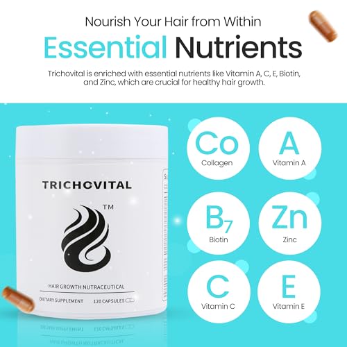 Advanced Hair Growth Supplement for Adults 30+ ? Biotin, Collagen, Zinc & Essential Vitamins for Stronger, Fuller Hair