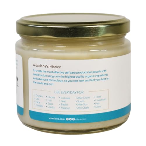 Waxelene Original Aerated Balm Large Jar, Organic Multipurpose Ointment the Petroleum Jelly Alternative Eczema Dry Sensitive Skin Face Moisturizer